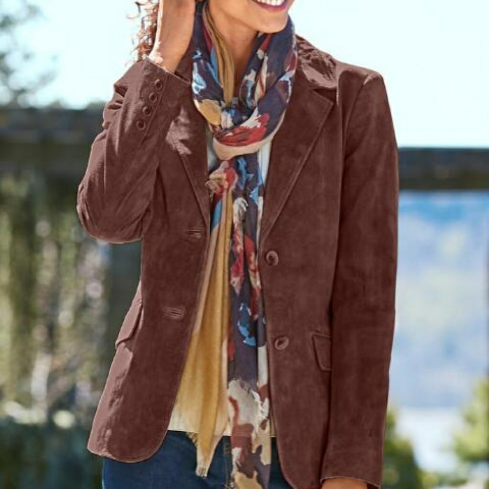 Genuine Suede Blazer